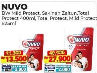 Promo Harga Nuvo Body Wash Total Protect, Mild Protect 825 ml - Alfamart