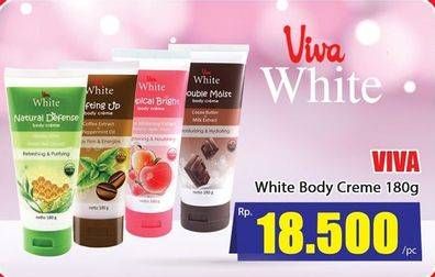 Promo Harga VIVA White Body Creme 180 gr - Hari Hari