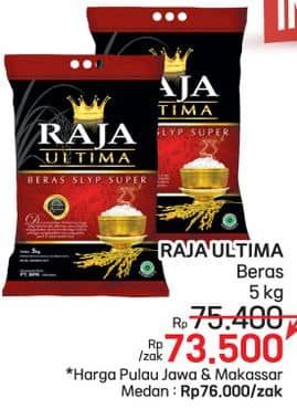 Promo Harga Raja Ultima Beras Slyp Super 5000 gr - LotteMart