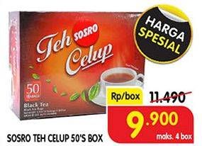 Promo Harga Sosro Teh Celup 50 pcs - Superindo