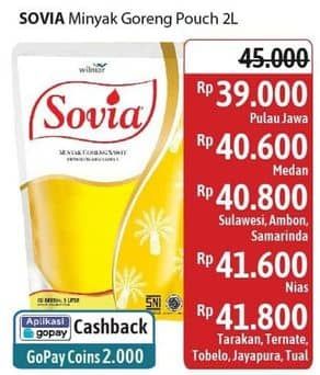 Promo Harga Sovia Minyak Goreng 2000 ml - Alfamidi