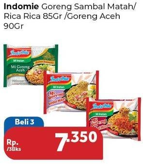 Promo Harga Mi Goreng Sambal Matah/Rica rica 85g / Goreng Aceh 90g  - Carrefour