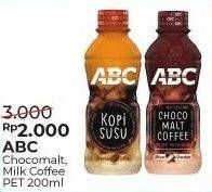 Promo Harga ABC Minuman Kopi Chocomalt Coffee, Milk Coffee 200 ml - Alfamart