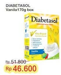 Promo Harga Diabetasol Special Nutrition for Diabetic Vanilla 180 gr - Indomaret