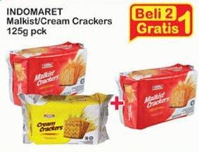 Promo Harga INDOMARET Malkist Crackers per 2 pcs 125 gr - Indomaret