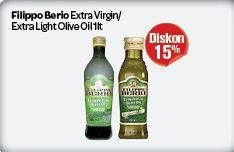 Promo Harga FILIPPO BERIO Olive Oil Extra Virgin, Extra Light 1 ltr - Carrefour