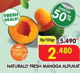 Promo Harga Naturally Fresh Mangga Alpukat per 100 gr - Superindo