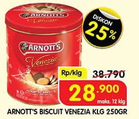 Promo Harga Venezia Assorted Biscuits 250 gr - Superindo