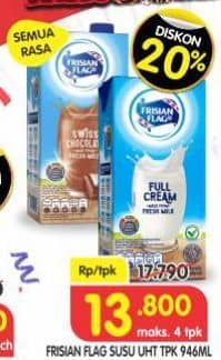 Promo Harga Frisian Flag Susu UHT Purefarm All Variants 946 ml - Superindo