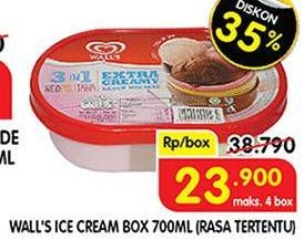 Promo Harga WALLS Ice Cream 700 ml - Superindo