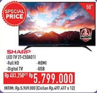 Promo Harga SHARP 2T-C50AD1i Full-HD 50"  - Hypermart