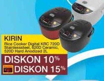 Promo Harga Kirin Rice Cooker KRC-720D, KRC-620D, KRC-520D  - Yogya
