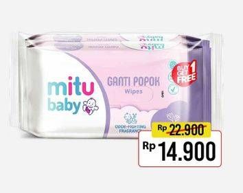 Promo Harga MITU Baby Wipes per 2 pouch - Alfamart