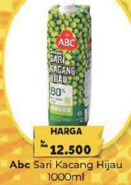 Promo Harga ABC Minuman Sari Kacang Hijau 1000 ml - Carrefour