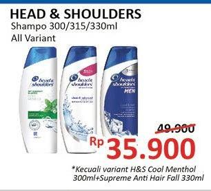 Promo Harga HEAD & SHOULDERS Shampoo All Variants  - Alfamidi