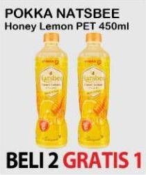 Promo Harga POKKA Natsbee Drink Honey Lemon 450 ml - Alfamart