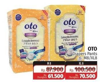 Promo Harga OTO Adult Diapers Premium M8  - Lotte Grosir