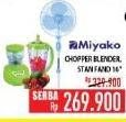 Promo Harga MIYAKO Stand Fann 16"/Chopper Blender  - Hypermart