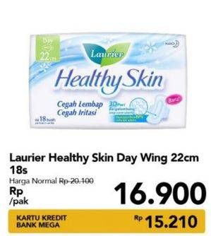Promo Harga Laurier Healthy Skin Day Wing 22cm 18 pcs - Carrefour