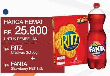 Promo Harga RITZ Crackers + FANTA Minuman Soda 1.5ltr  - Yogya