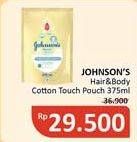 Promo Harga Johnsons Baby Cottontouch Top to Toe Bath 375 ml - Alfamidi