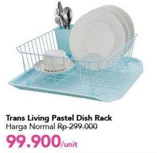 Promo Harga TRANSLIVING Dish Rack Pastel  - Carrefour
