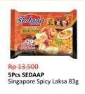 Promo Harga SEDAAP Mie Kuah Singapore Spicy Laksa 83 gr - Alfamidi
