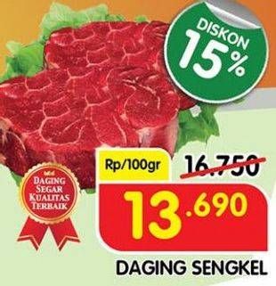 Promo Harga Daging Sengkel (Shankle) per 100 gr - Superindo