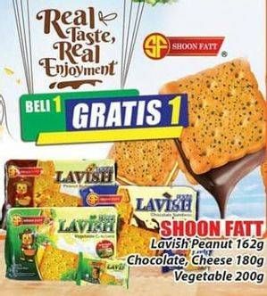 Promo Harga SHOON FATT Lavish Sandwich Peanut Butter, Chocolate, Cheese, Vegetable 162 gr - Hari Hari