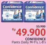 Promo Harga Confidence Adult Pants Daily Fresh M9, L8 8 pcs - Alfamidi