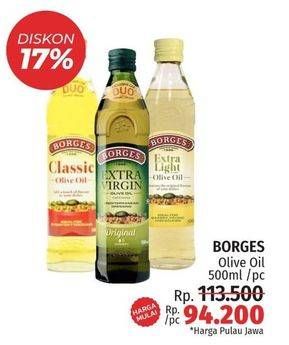 Promo Harga Borges Olive Oil Classic, Extra Light, Extra Virgin 500 ml - LotteMart