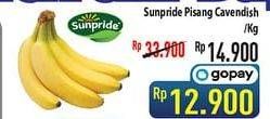 Promo Harga SUNPRIDE Pisang Cavendish per 1000 gr - Hypermart