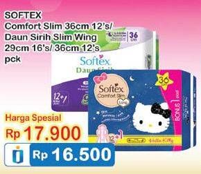 Promo Harga SOFTEX Daun Sirih 29cm / Comfort SLim 36cm  - Indomaret