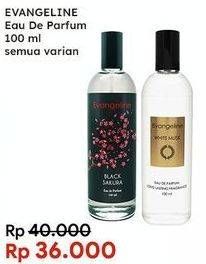 Promo Harga EVANGELINE Eau De Parfume All Variants 100 ml - Indomaret