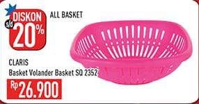 Promo Harga CLARIS Basket Volander SQ 2352  - Hypermart