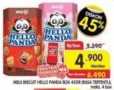 Promo Harga Meiji Hello Panda Biscuit 40 gr - Superindo