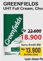 Promo Harga GREENFIELDS UHT Full Cream 1000 ml - Alfamart