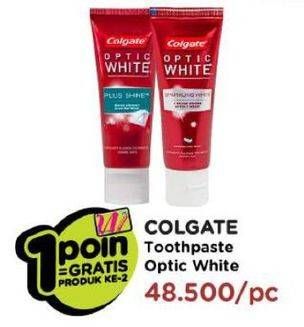Promo Harga COLGATE Toothpaste Optic White All Variants 100 gr - Watsons
