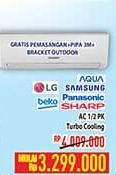 Promo Harga AQUA/LG/SAMSUNG/BEKO/PANASONIC/SHARP AC 1/2 PK  - Hypermart