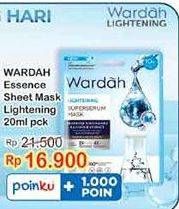 Promo Harga Wardah Lightening Essence Sheet Mask 20 ml - Indomaret