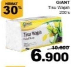 Promo Harga GIANT Tisu Wajah 200 pcs - Giant