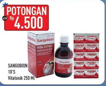 Promo Harga SANGOBION Vita-Tonik 250ml/Kapsul Penambah Darah  - Hypermart