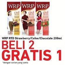 Promo Harga WRP Susu Cair On The Go Strawberry, Coffe, Chocolate 200 ml - Carrefour