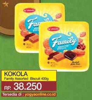 Promo Harga KOKOLA Family Assorted Biscuit 400 gr - Yogya