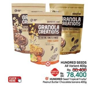Promo Harga Hundred Seeds Granola Creations  - LotteMart