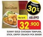 Promo Harga SUNNY GOLD Chicken Tempura/Stick/Crispy Crunch 500gr  - Superindo
