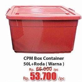 Promo Harga CPM Container Box + Roda Warna 50000 ml - Hari Hari