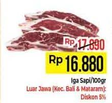 Promo Harga Iga Sapi per 100 gr - Hypermart