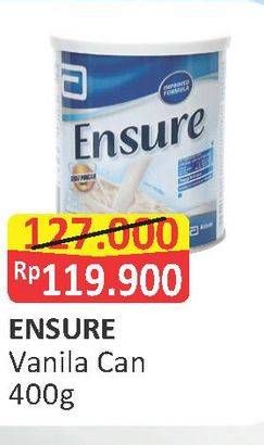 Promo Harga ENSURE Nutrition Powder FOS Vanilla 400 gr - Alfamart