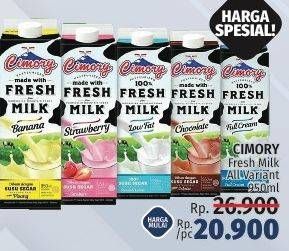 Promo Harga CIMORY Fresh Milk All Variants 950 ml - LotteMart